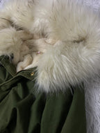 Vintage Faux Fur Jacke (S)