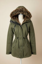 Vintage Faux Fur Jacke (M)