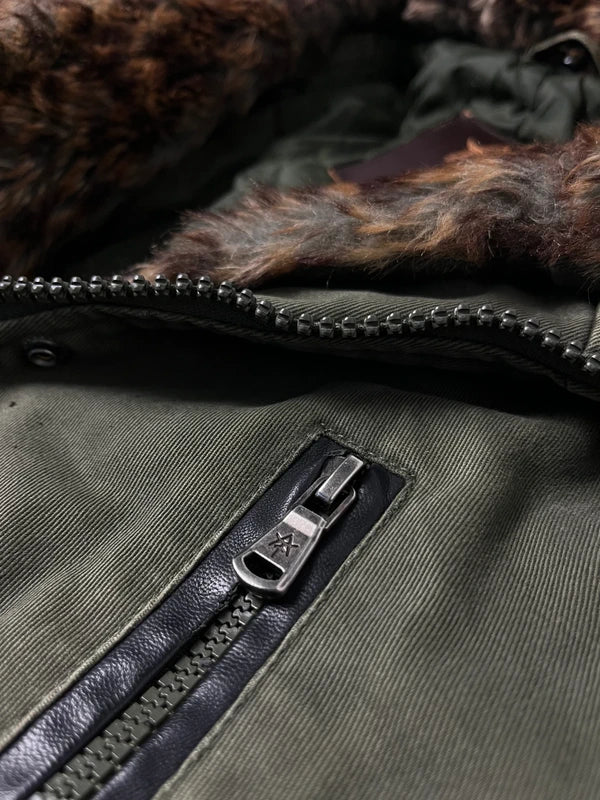 Vintage Faux Fur Jacke (M)