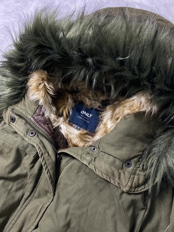 Vintage Faux Fur Jacke (XS)