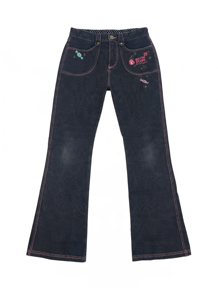 Mezzo Piano Vintage low waist flared jeans (Größe XXS)