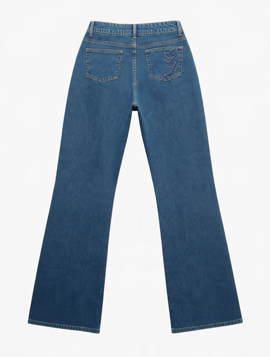 Vintage low waist flared jeans (Größe XXS)