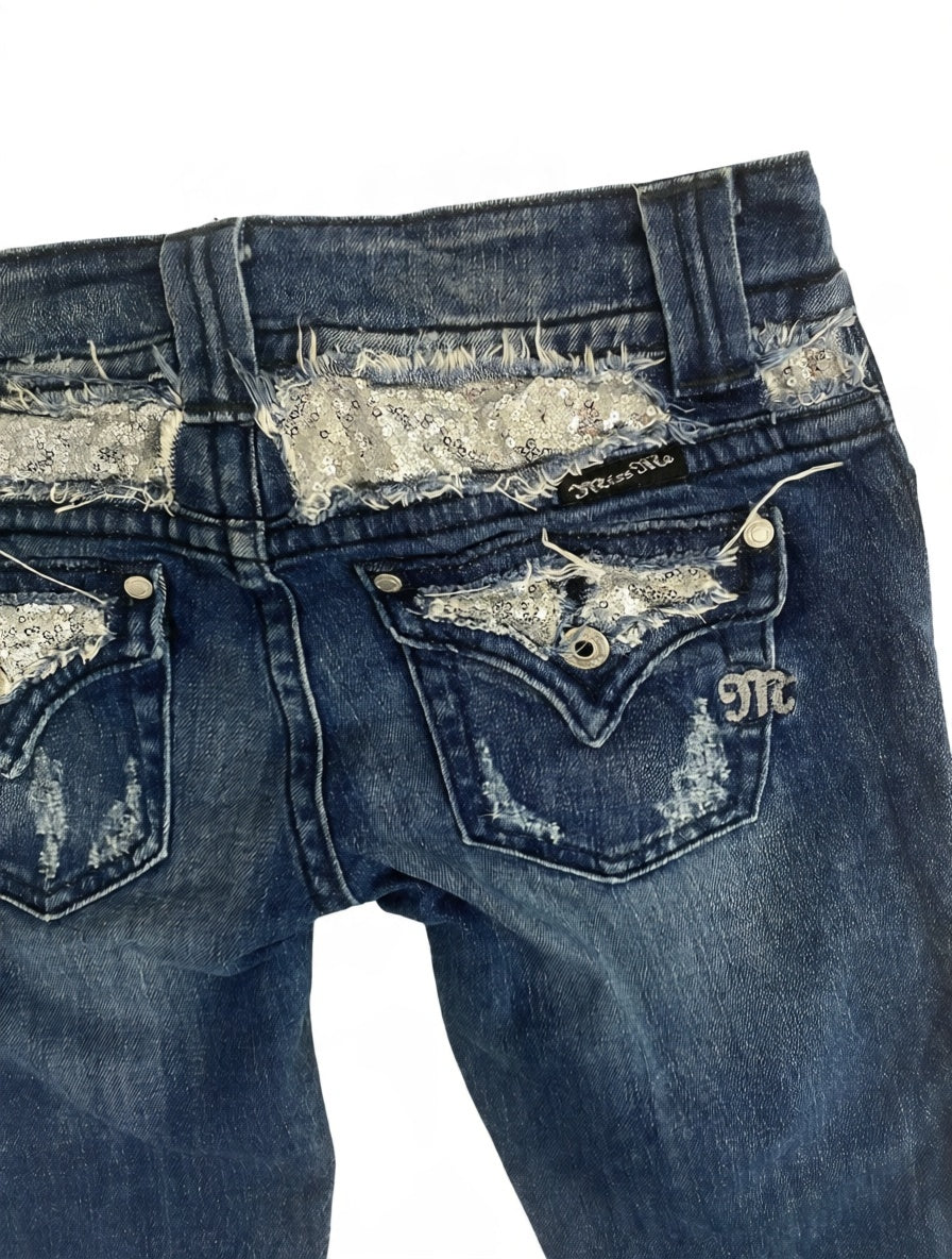 Miss Me Vintage low waist flared jeans (Größe XS)