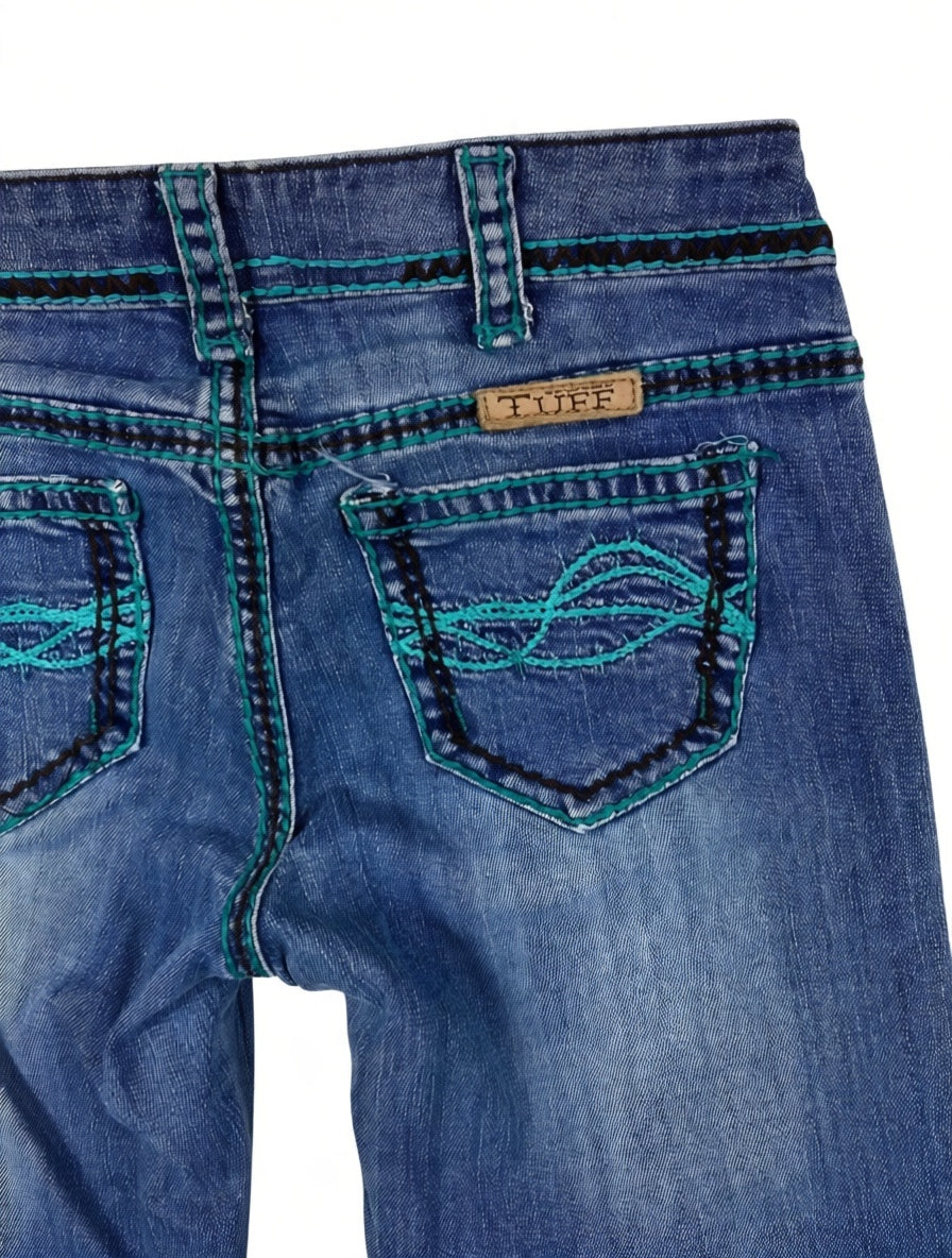 Cowgirl tuff Vintage low waist flared jeans (Größe XS)