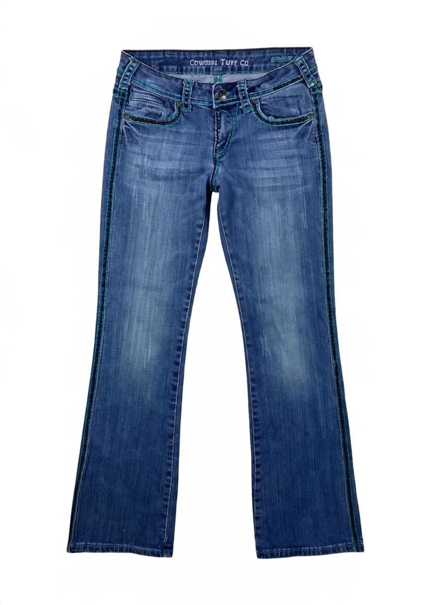 Cowgirl tuff Vintage low waist flared jeans (Größe XS)