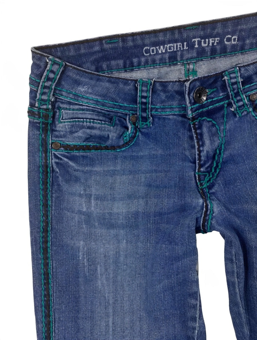 Cowgirl tuff Vintage low waist flared jeans (Größe XS)