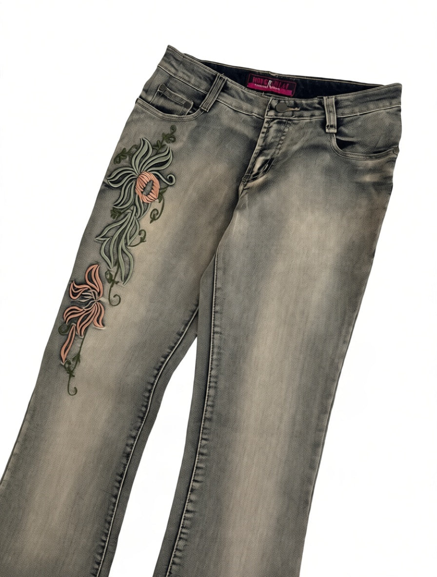 hongrunlai Vintage Jeans Größe S – Detailansicht 3