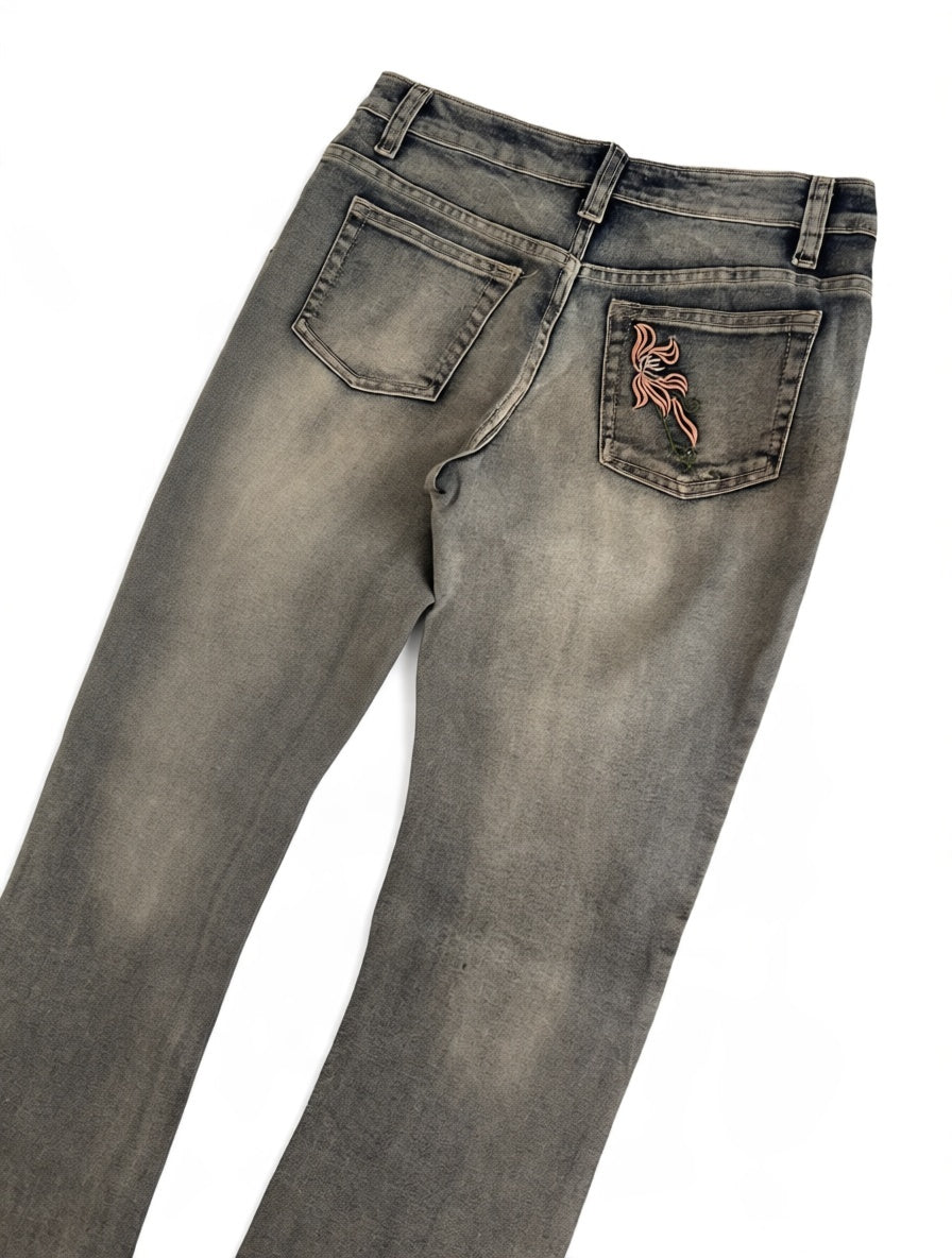 hongrunlai Vintage Jeans Größe S – Detailansicht 5