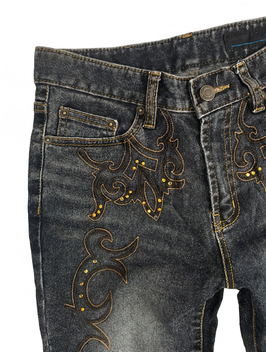 Blue Vintage Jeans Größe XXS – Detailansicht 5