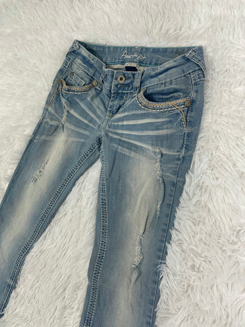 Amethyst Vintage low waist flared jeans (Größe XS)