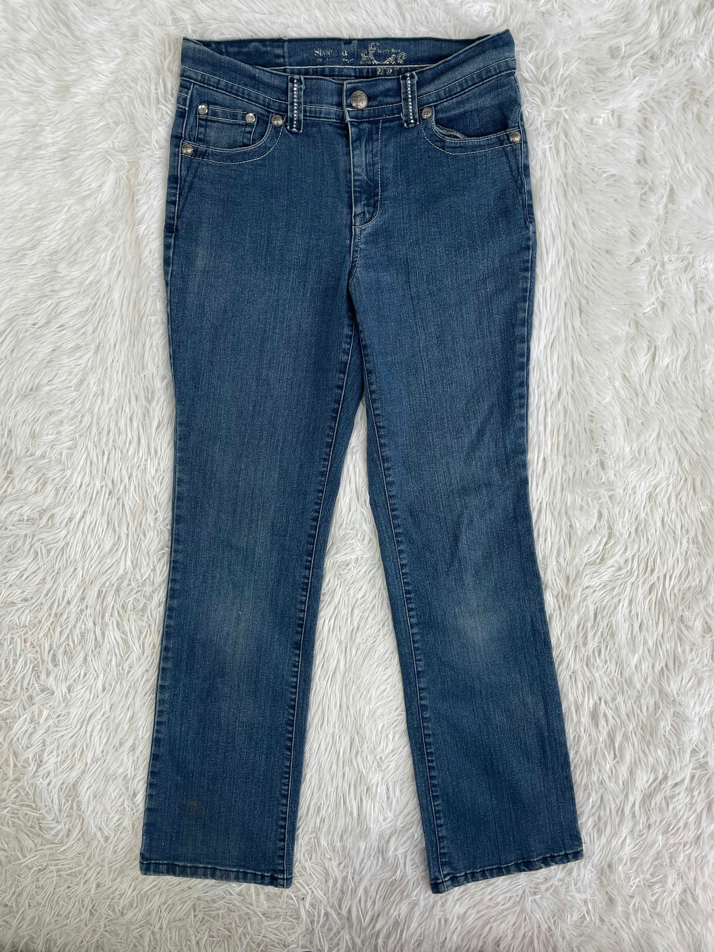 Vintage low waist flared jeans (Größe S)