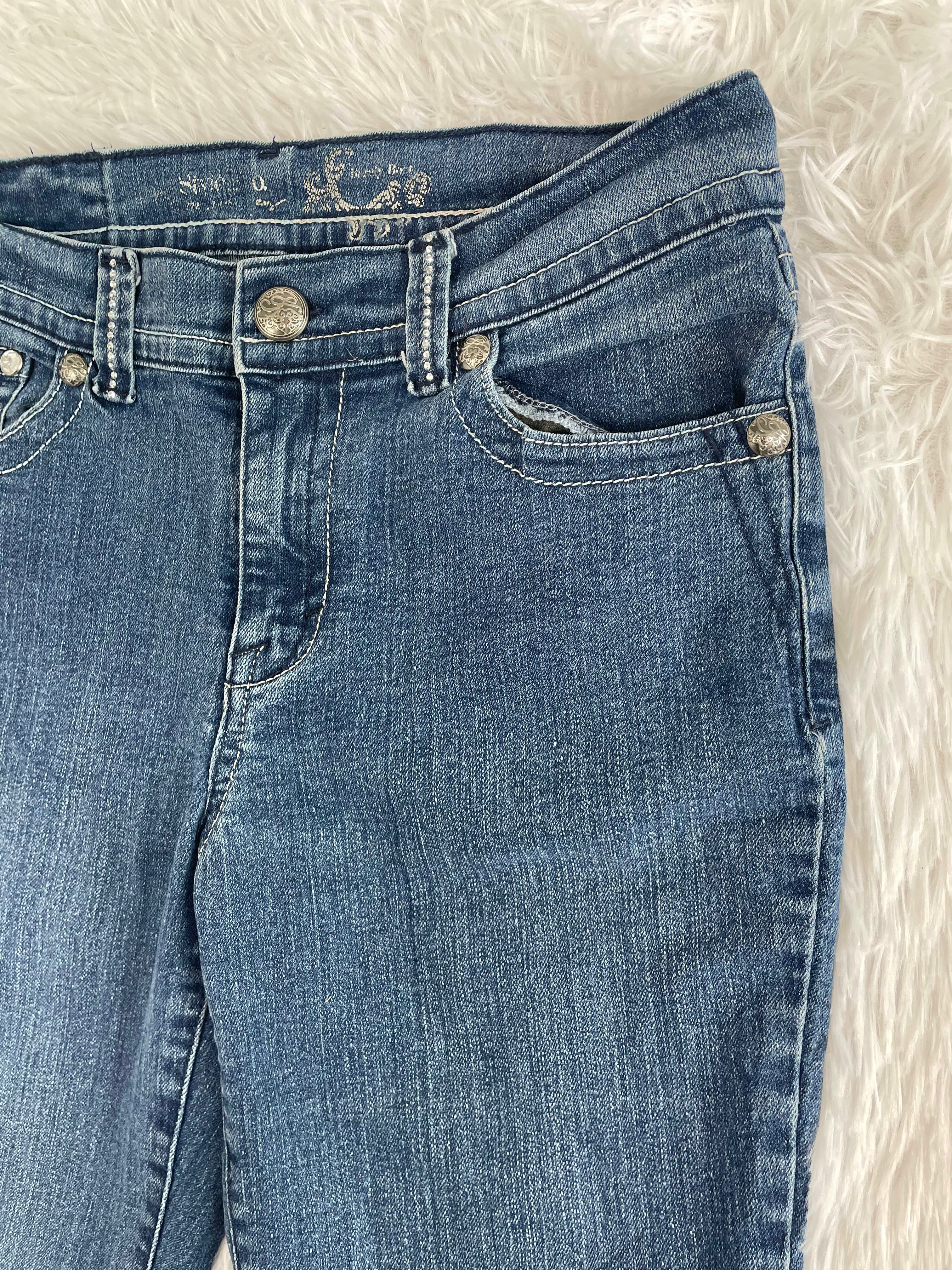 Vintage low waist flared jeans (Größe S)