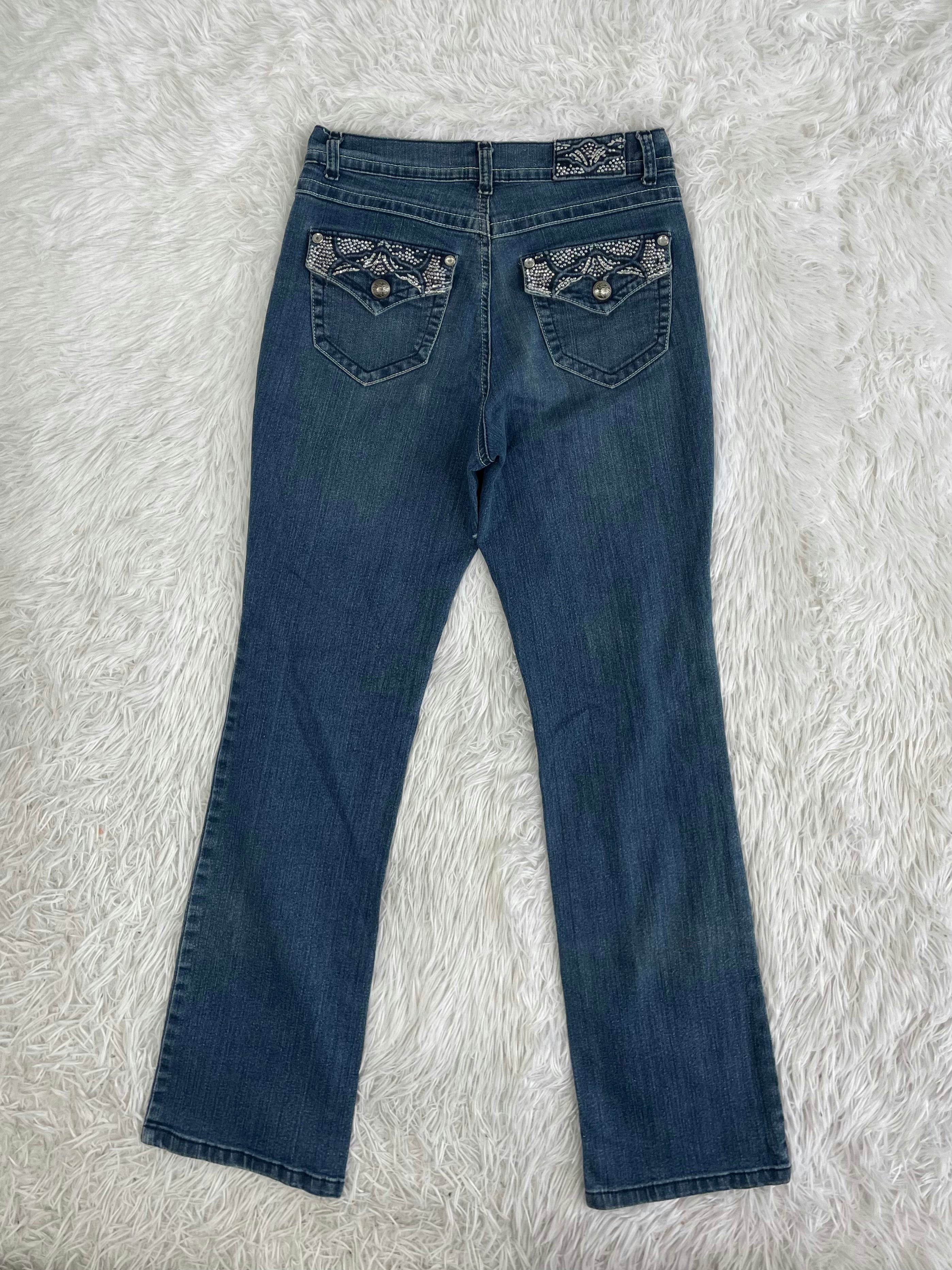 Vintage low waist flared jeans (Größe S)