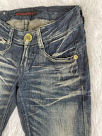 Kalakary Denim Vintage low waist flared jeans (Größe XS)