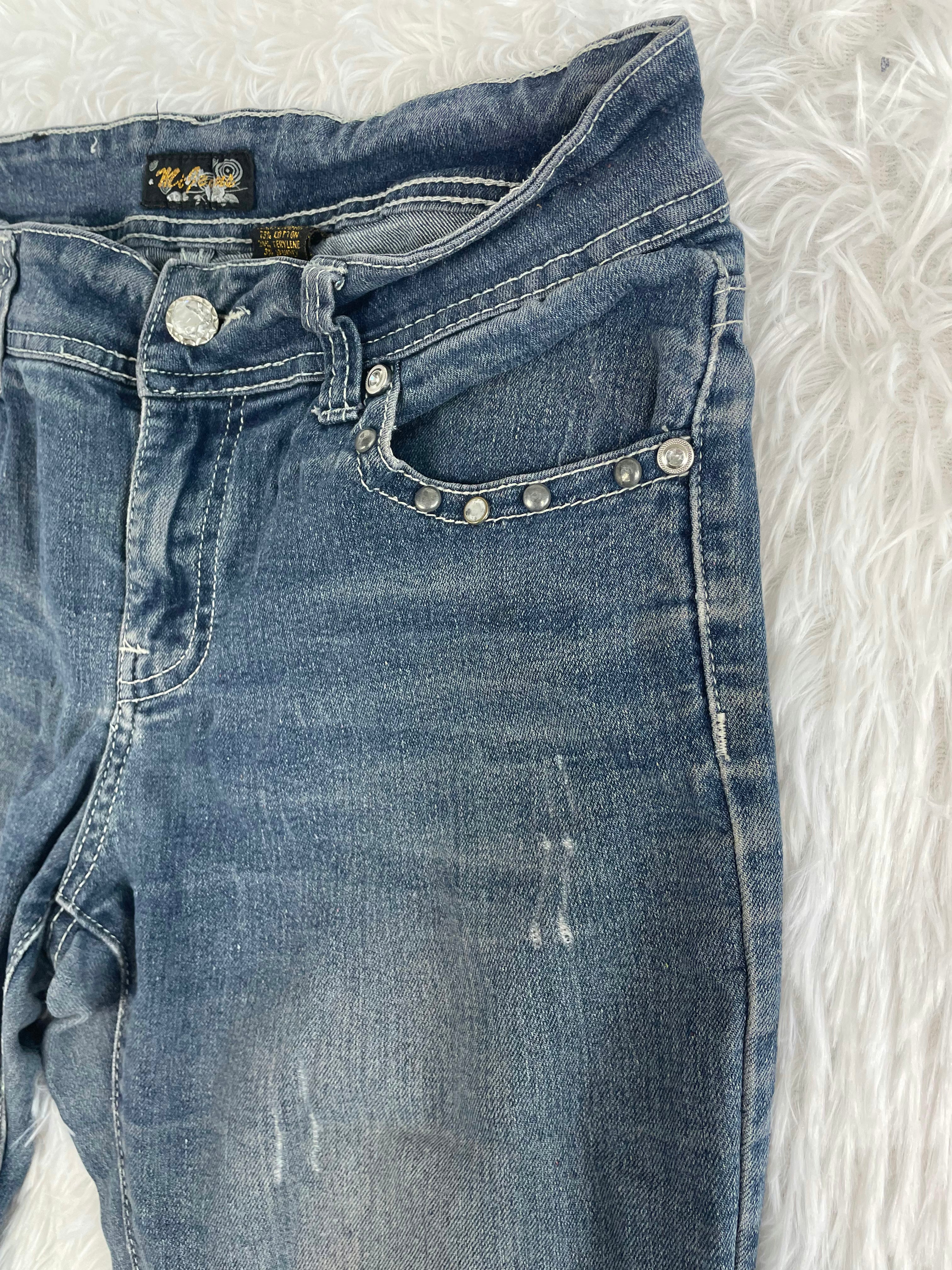 Vintage low waist flared jeans (Größe XS)