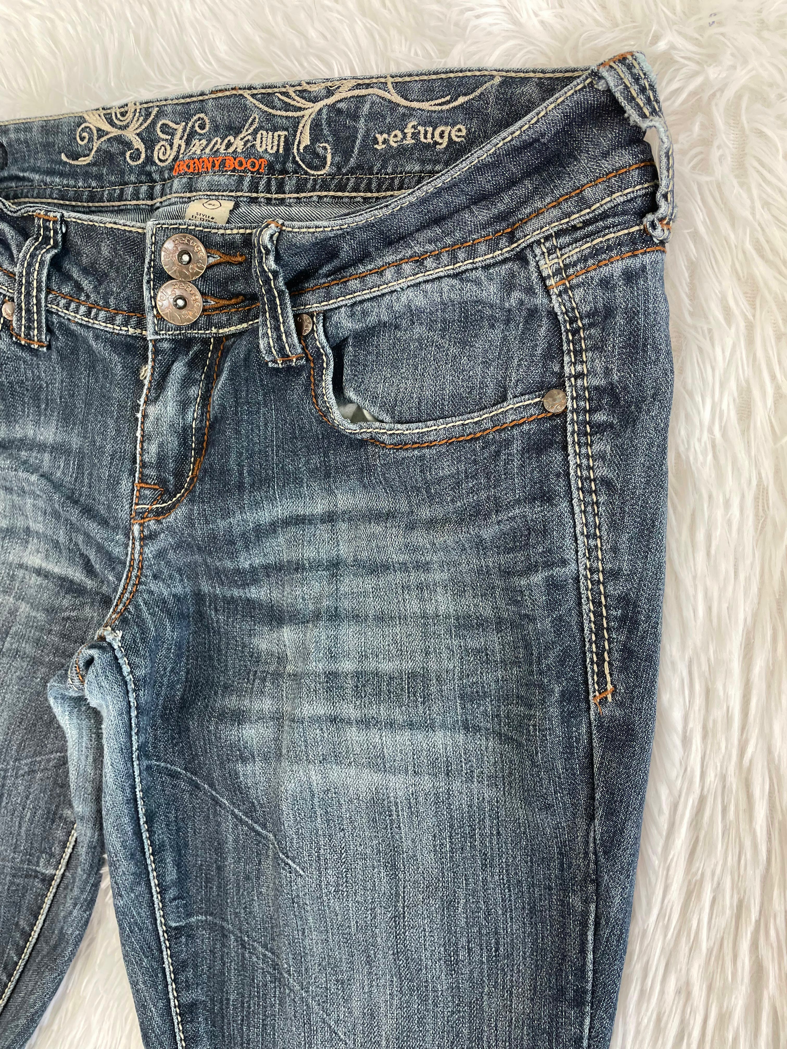 Knock out Vintage low waist flared jeans (Größe M)