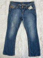 Amethyst Vintage low waist flared jeans (Größe L)