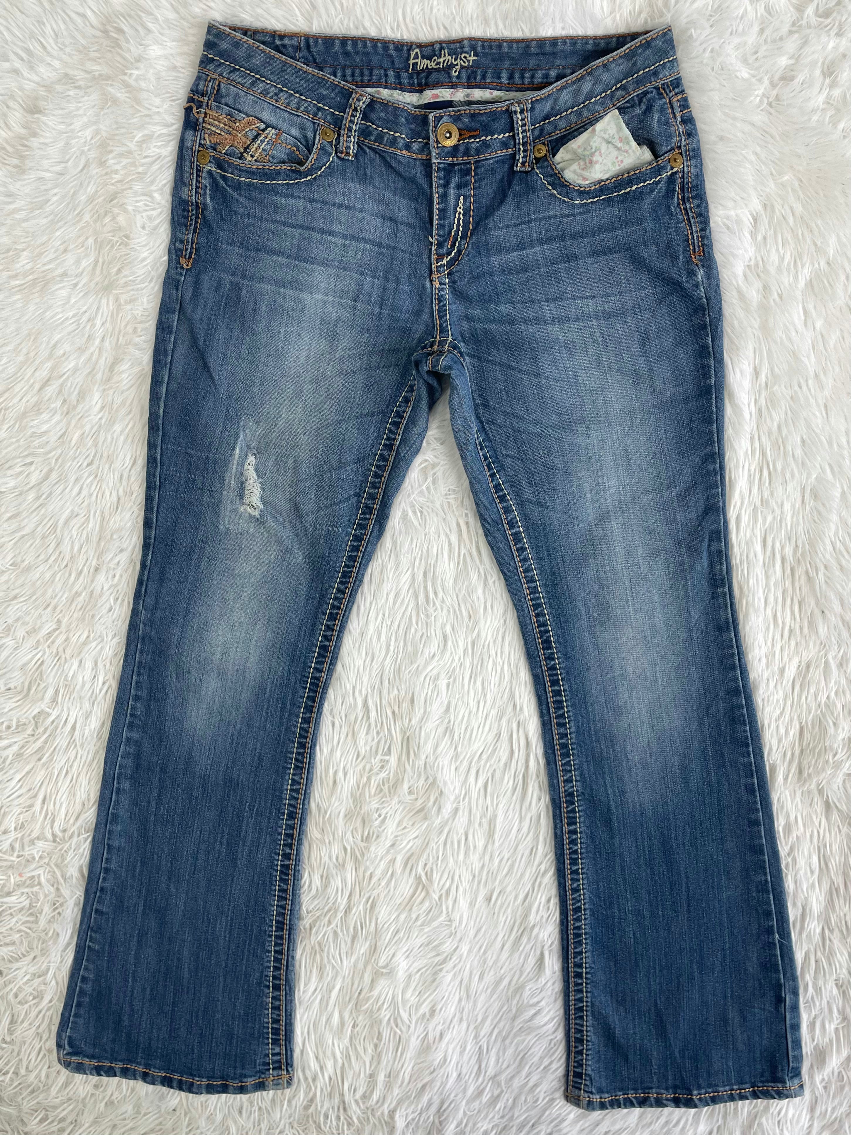 Amethyst Vintage low waist flared jeans (Größe L)