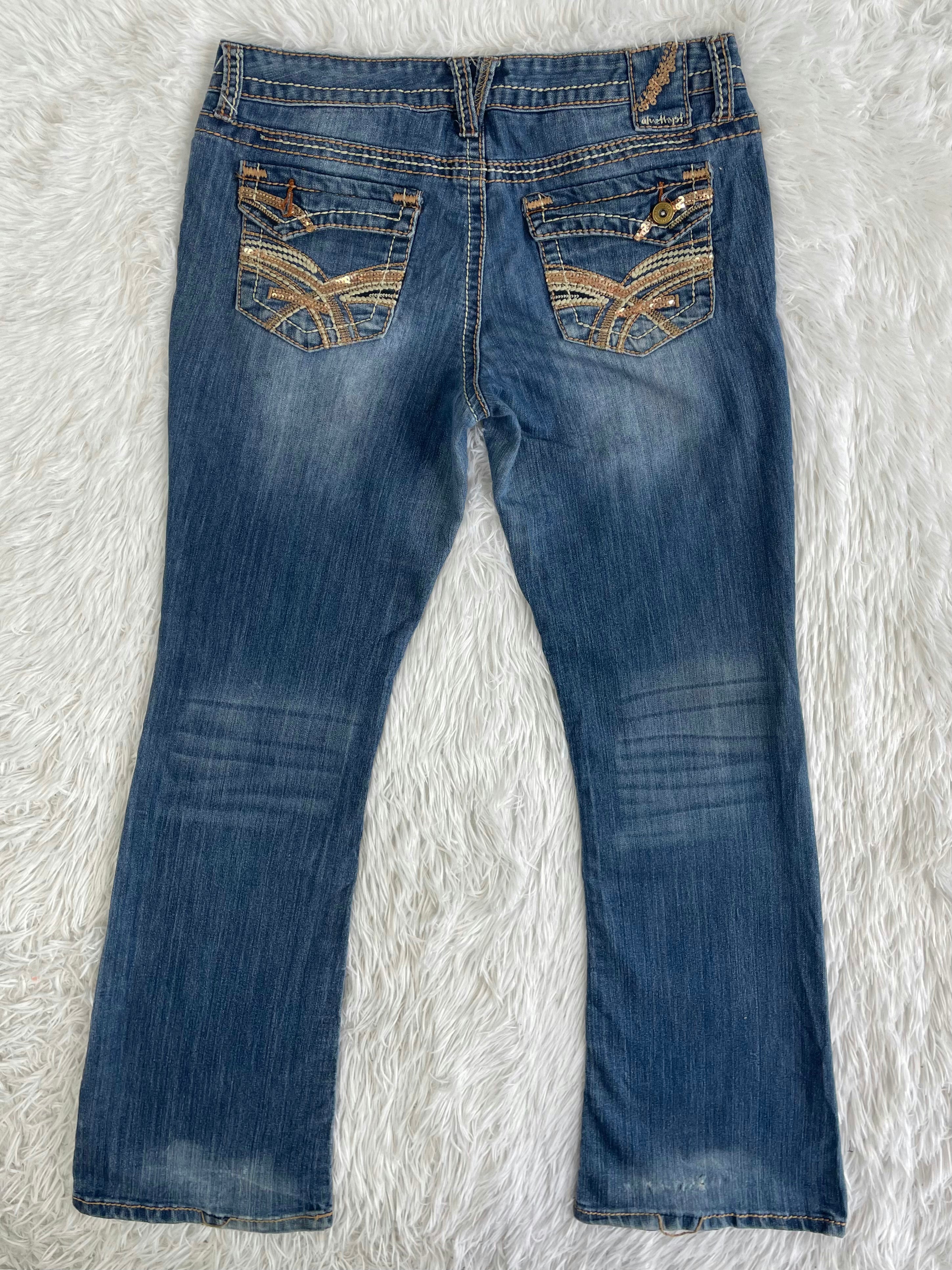 Amethyst Vintage low waist flared jeans (Größe L)