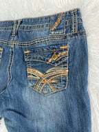 Amethyst Vintage low waist flared jeans (Größe L)