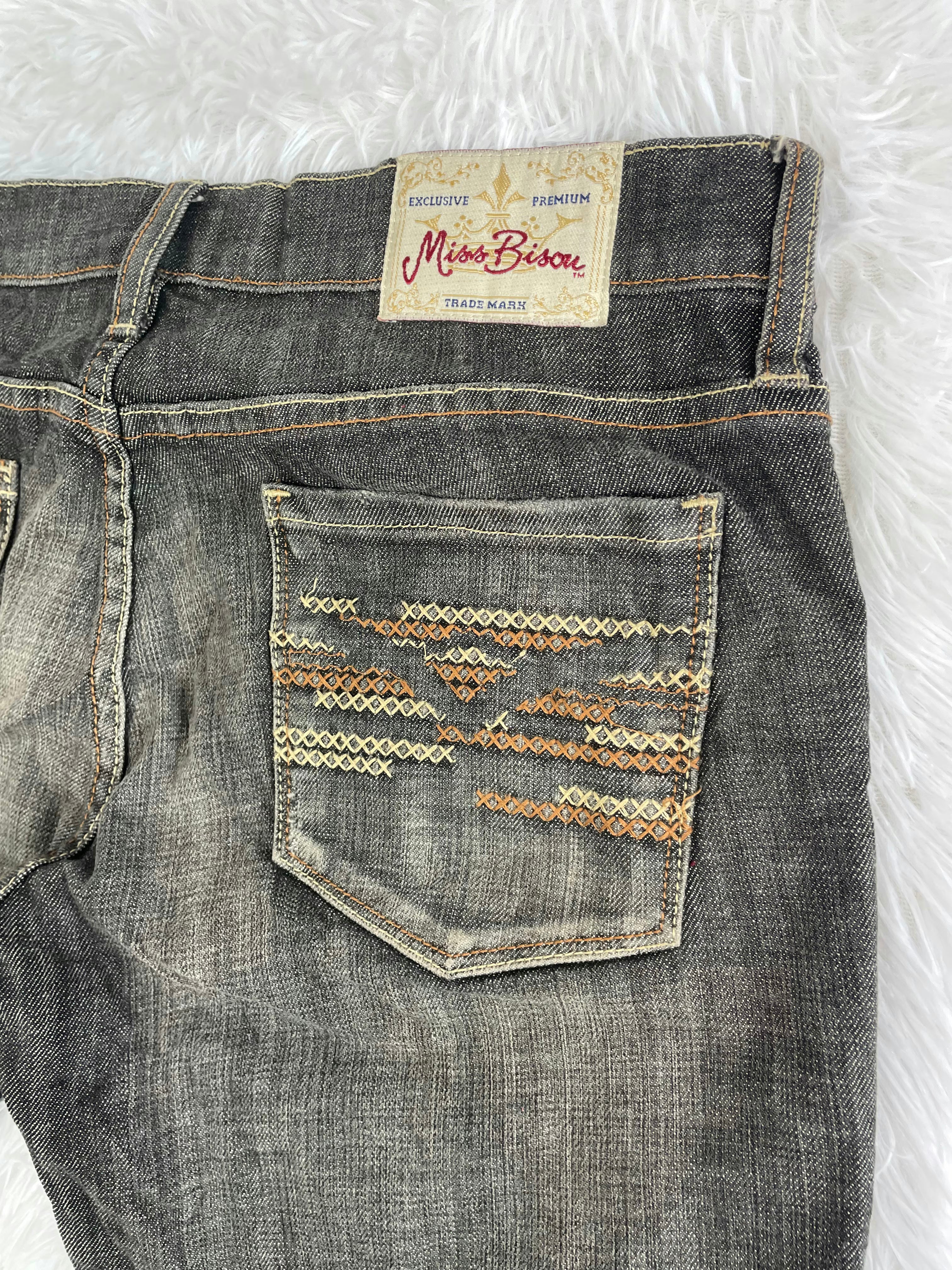 miss bison Vintage low waist flared jeans (Größe L)