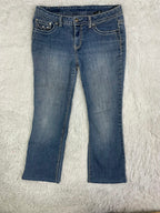 Vintage low waist flared jeans (Größe L)