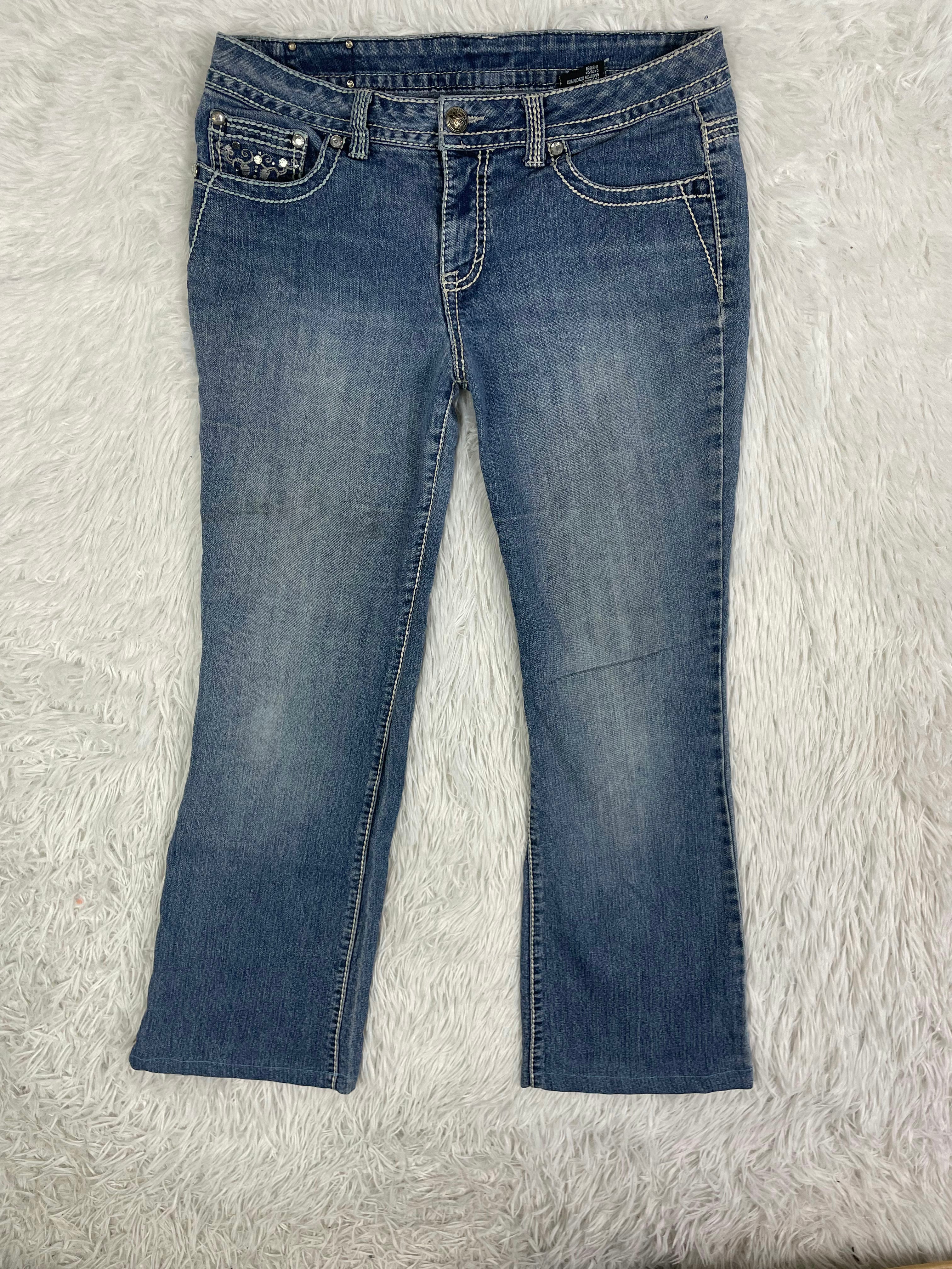 Vintage low waist flared jeans (Größe L)