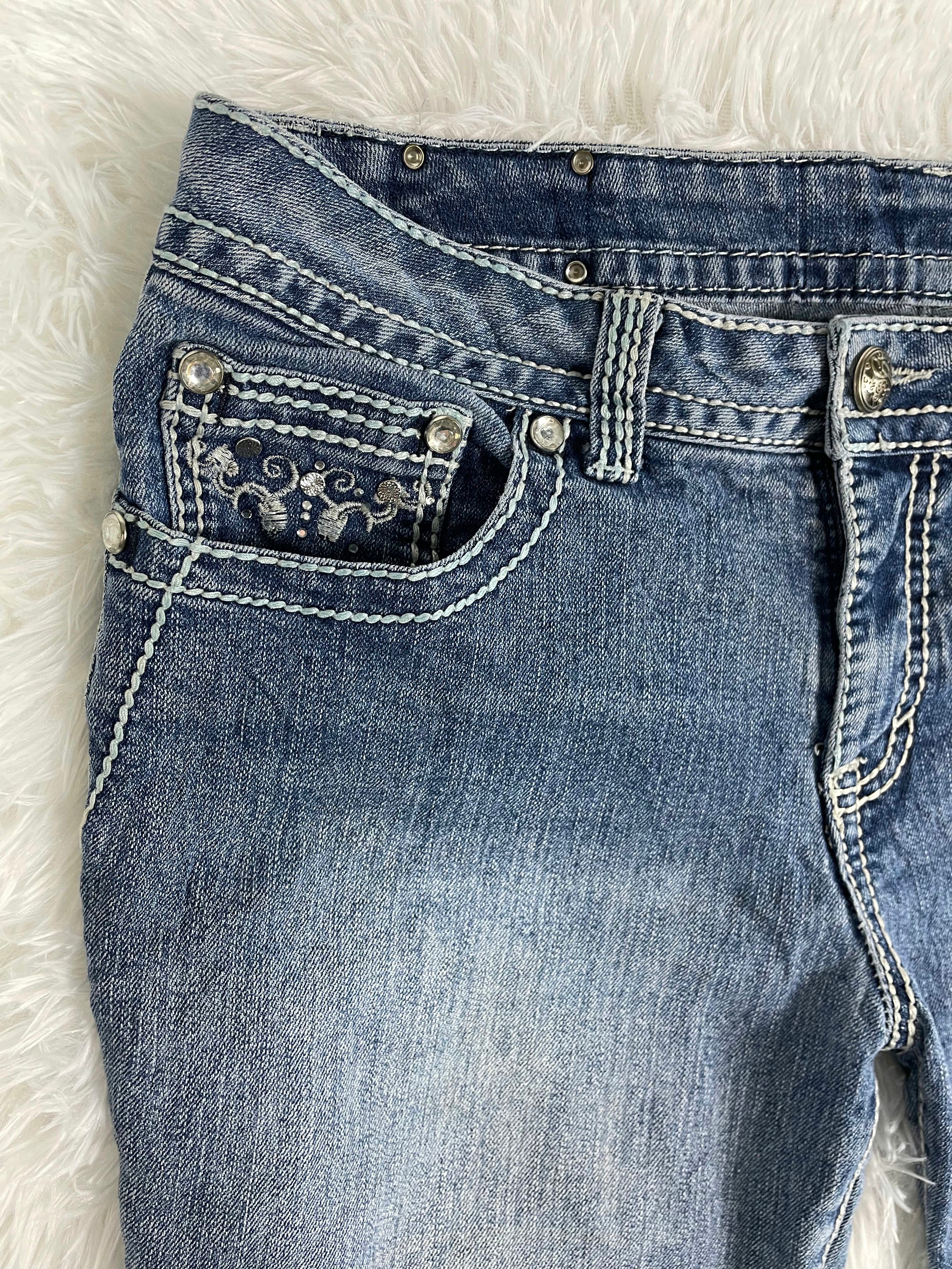 Vintage low waist flared jeans (Größe L)