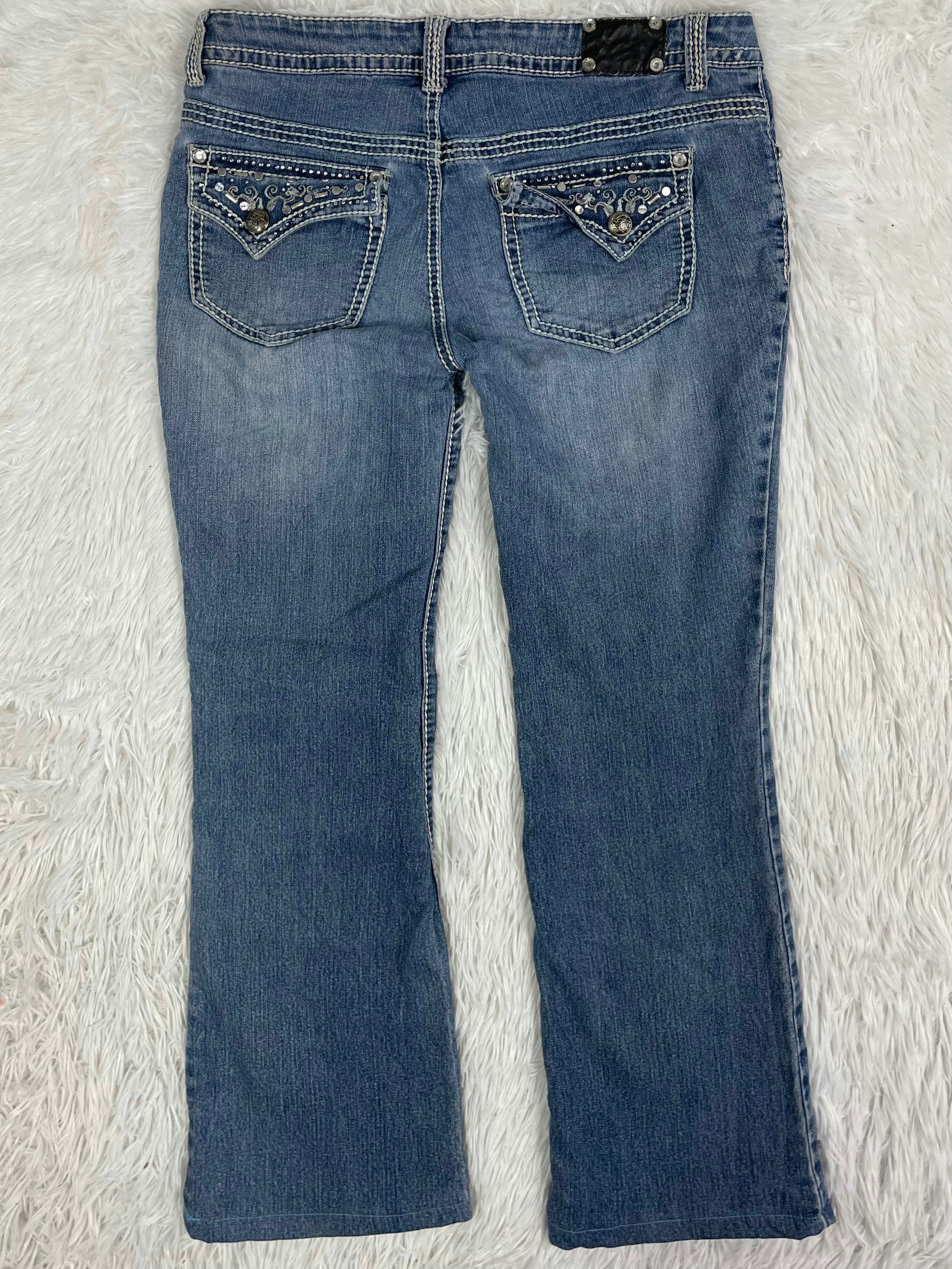 Vintage low waist flared jeans (Größe L)