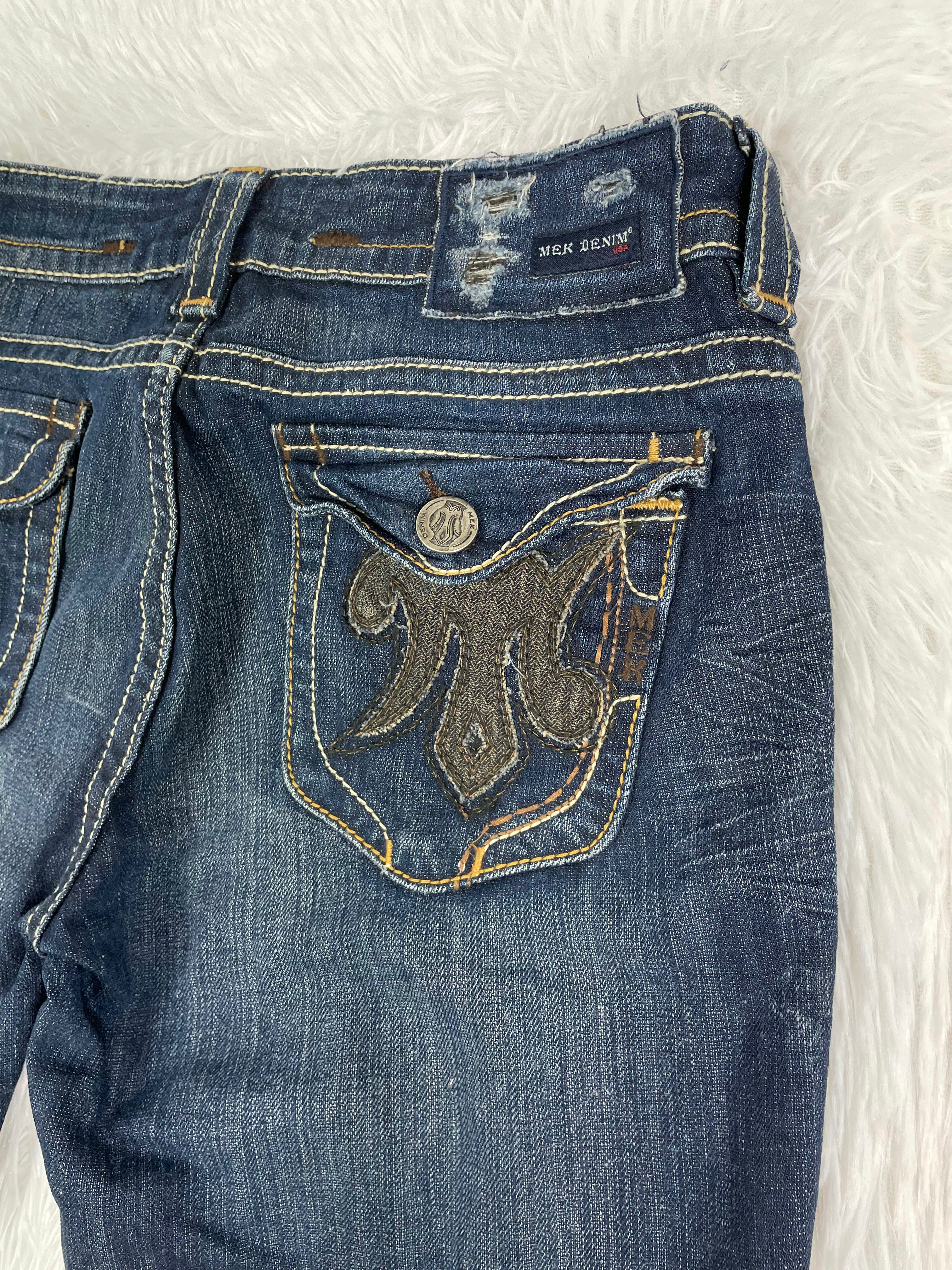 Mek Denim Vintage low waist flared jeans (Größe S)