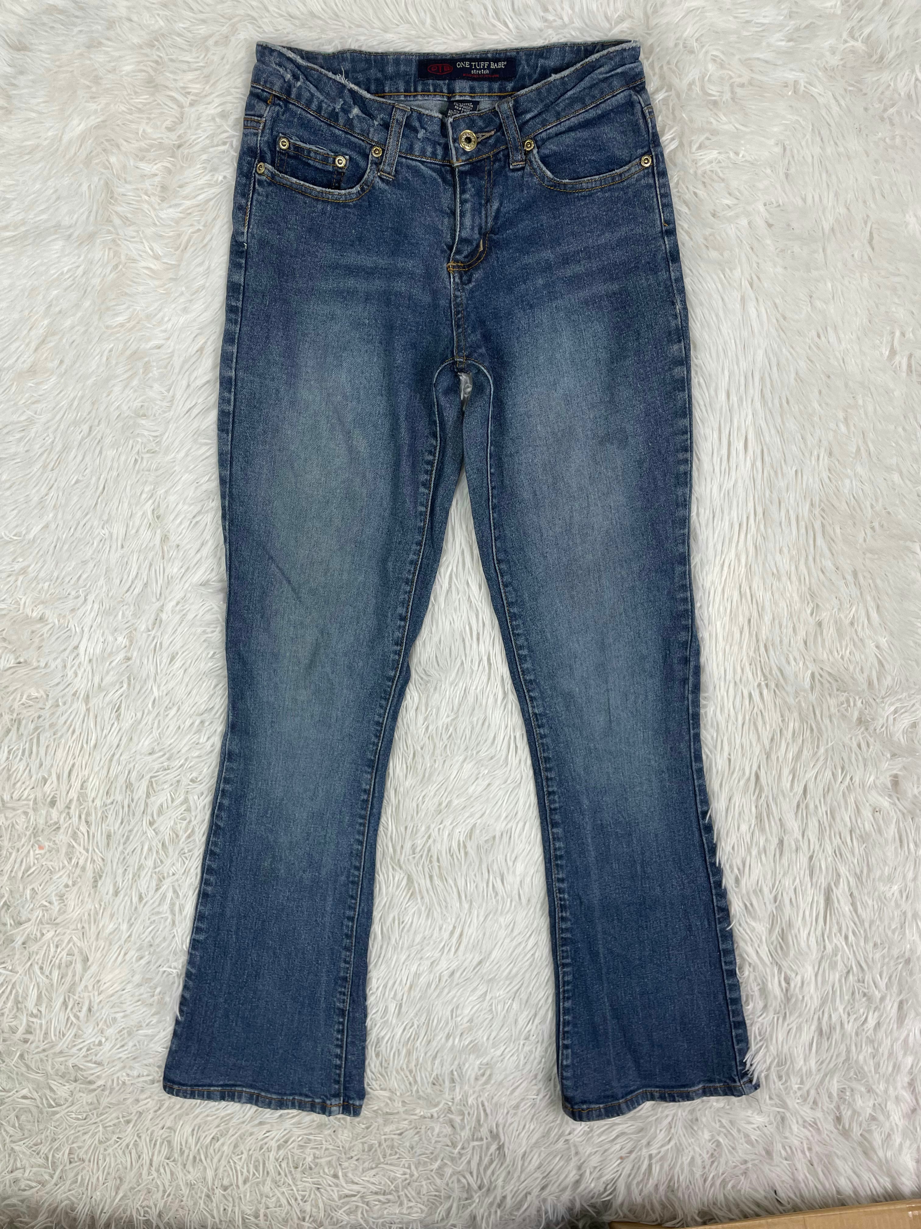 one tuff babe Vintage low waist flared jeans (Größe XS)