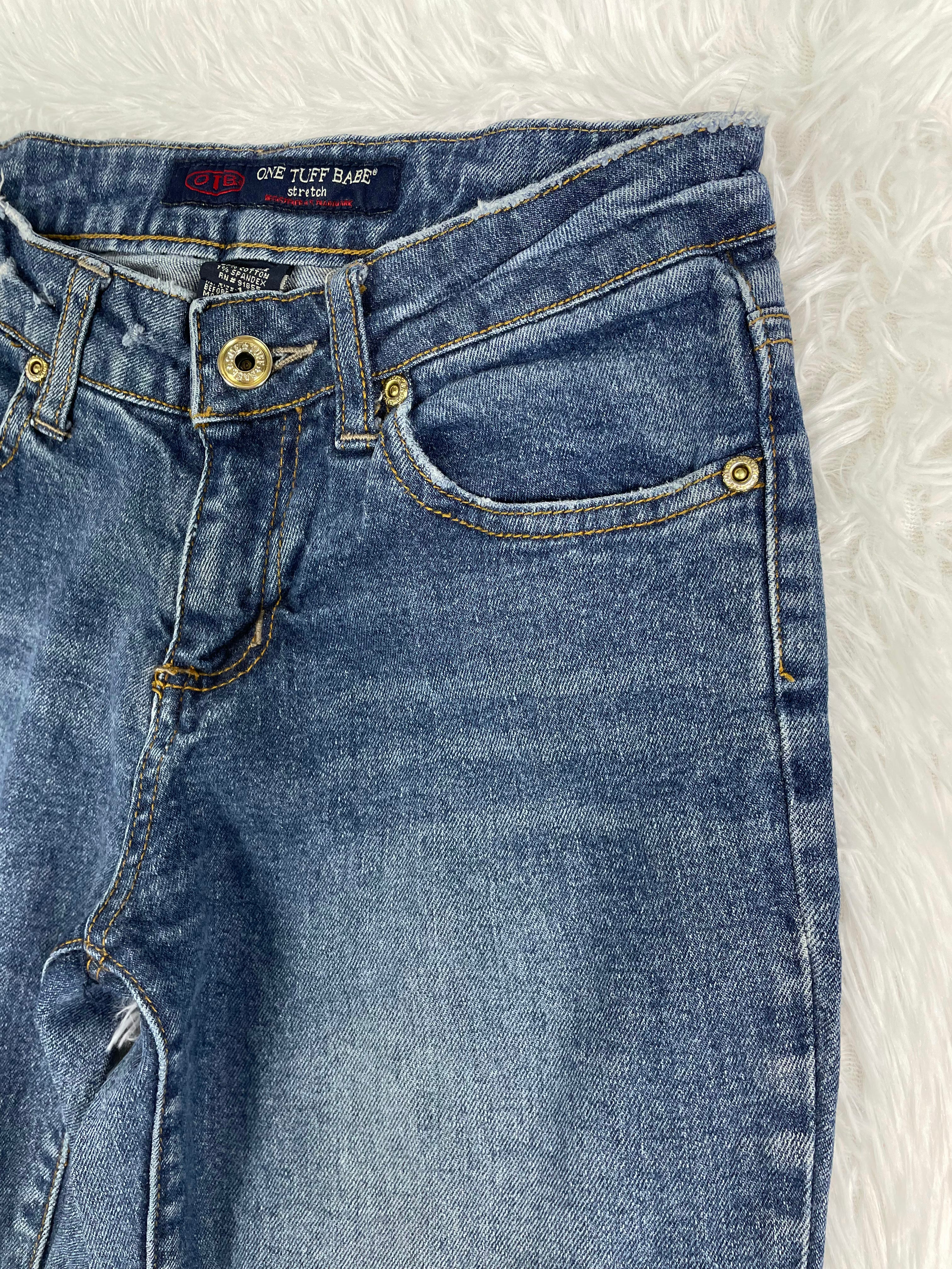 one tuff babe Vintage low waist flared jeans (Größe XS)