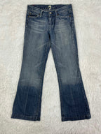 7 for all mankind Vintage low waist flared jeans (Größe XS)