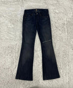 Embroidered Y2K Flared Denim Jeans (S) yv.vintage
