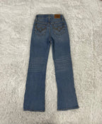 Embroidered Y2K Flared Denim Jeans (XS) yv.vintage