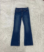 Embroidered Y2K Flared Denim Jeans (XS) yv.vintage