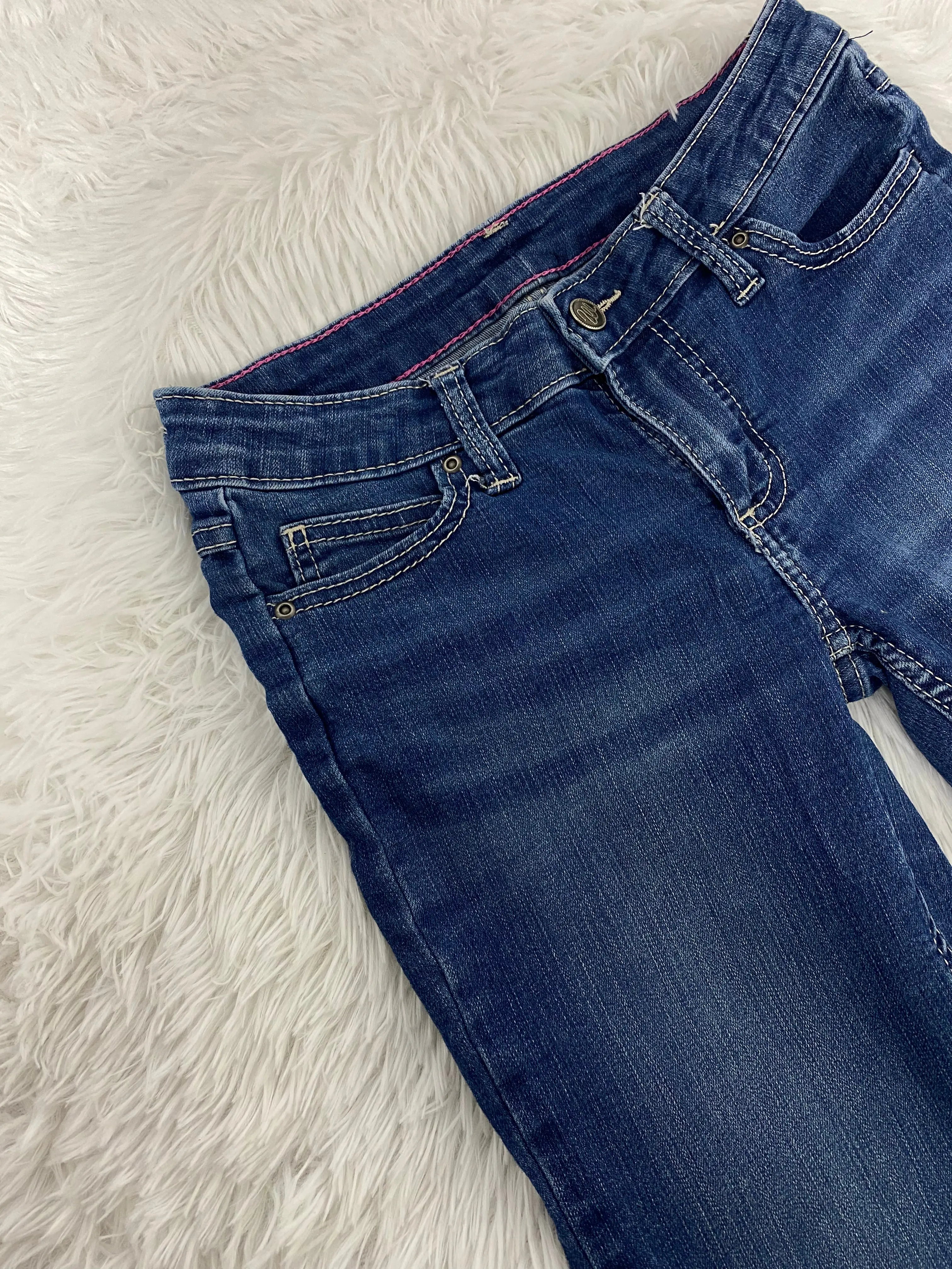 Embroidered Y2K Flared Denim Jeans (XS) yv.vintage