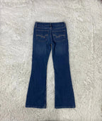 Embroidered Y2K Flared Denim Jeans (XS) yv.vintage