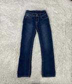 Embroidered Y2K Flared Denim Jeans (XS) yv.vintage