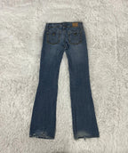 Embroidered Y2K Flared Denim Jeans (XS) yv.vintage