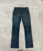 Embroidered Y2K Flared Denim Jeans (XS) yv.vintage