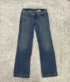 Embroidered Y2K Flared Denim Jeans (M) yv.vintage