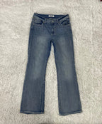 Embroidered Y2K Flared Denim Jeans (M) yv.vintage