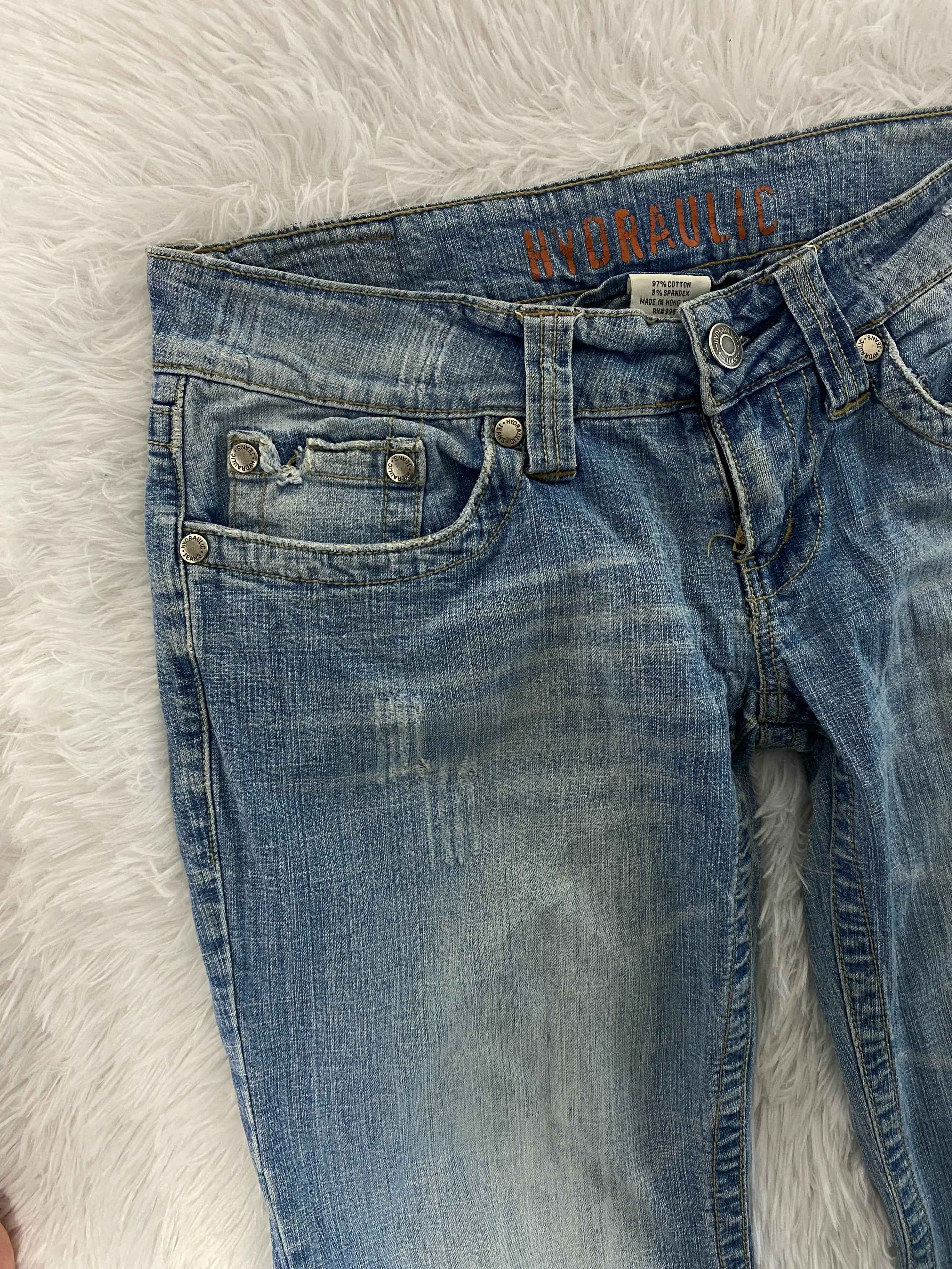 Embroidered Y2K Flared Denim Jeans (Grösse-m)