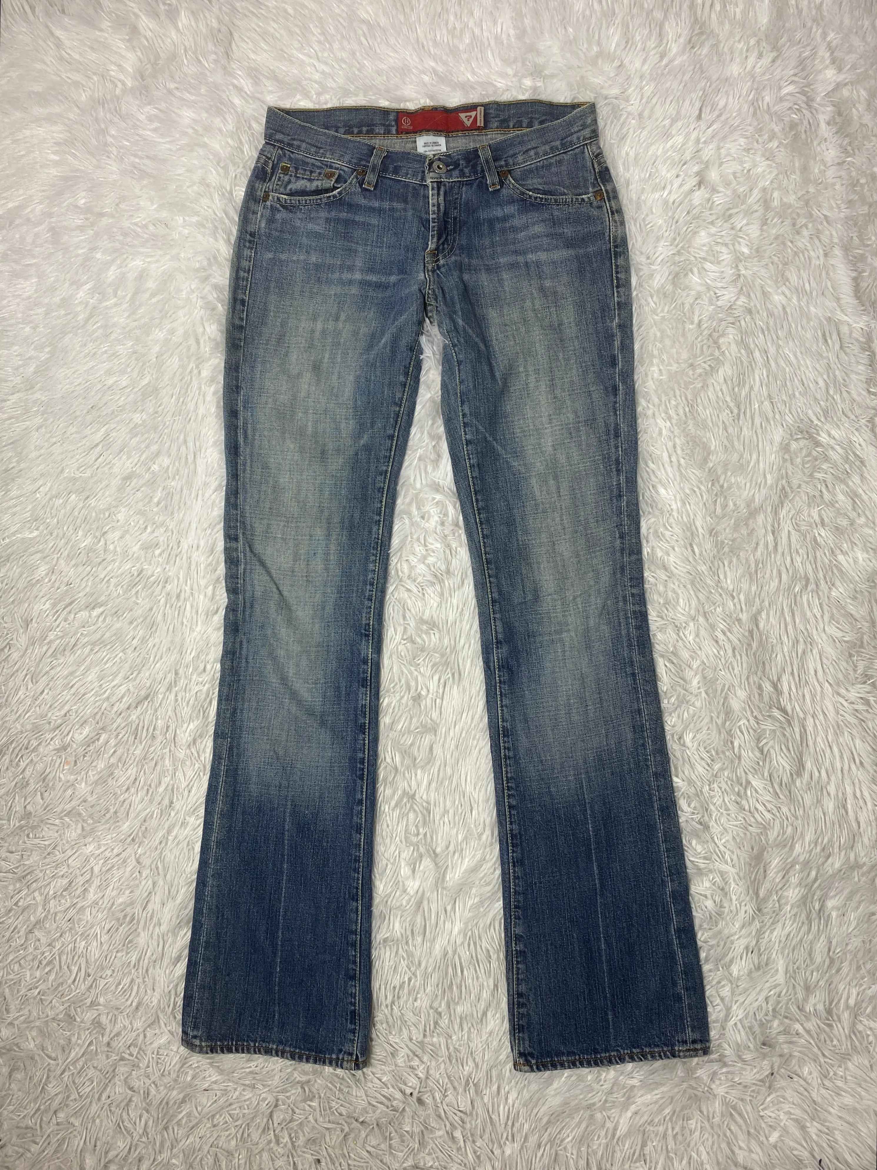Guess Embroidered Y2K Flared Denim Jeans (Grösse-S)