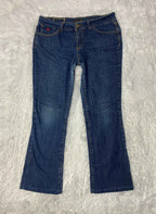 Rocawear Embroidered Y2K Flared Denim Jeans (Grösse-L)