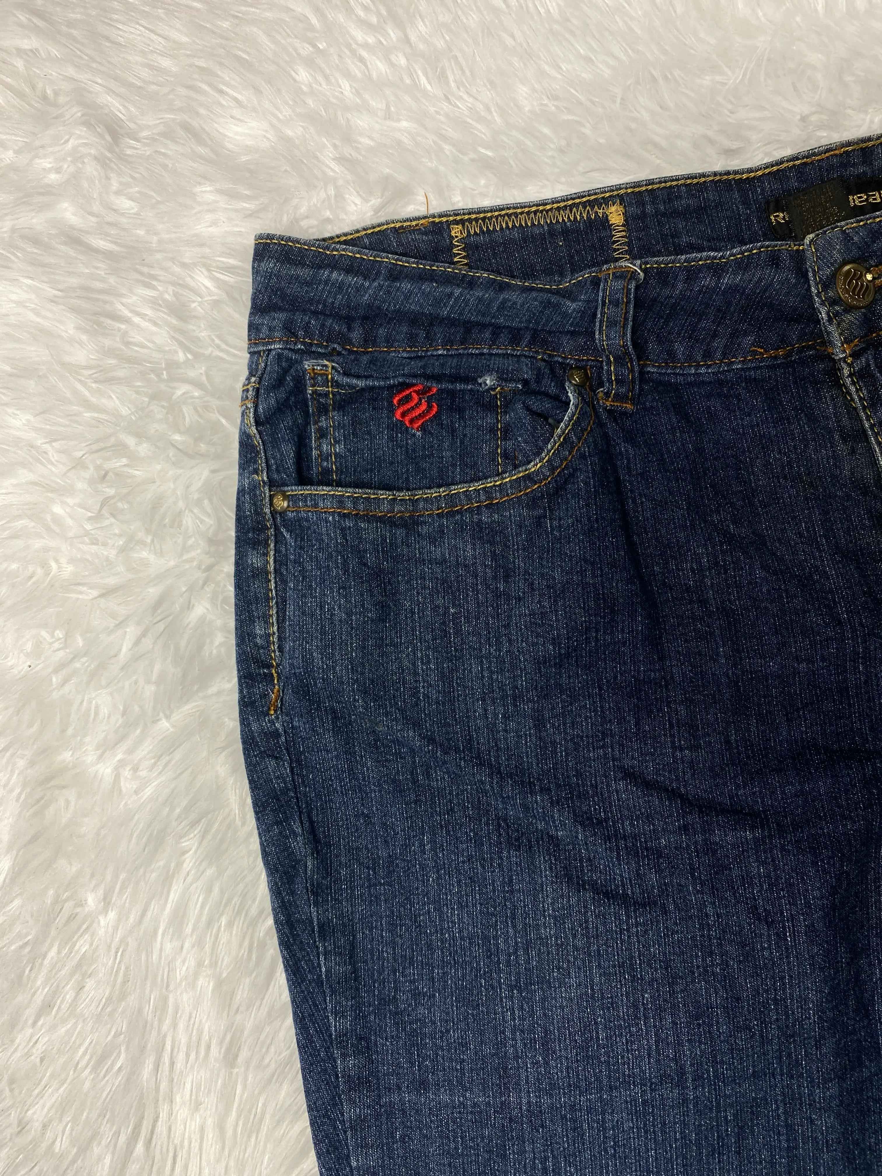 Rocawear Embroidered Y2K Flared Denim Jeans (Grösse-L)