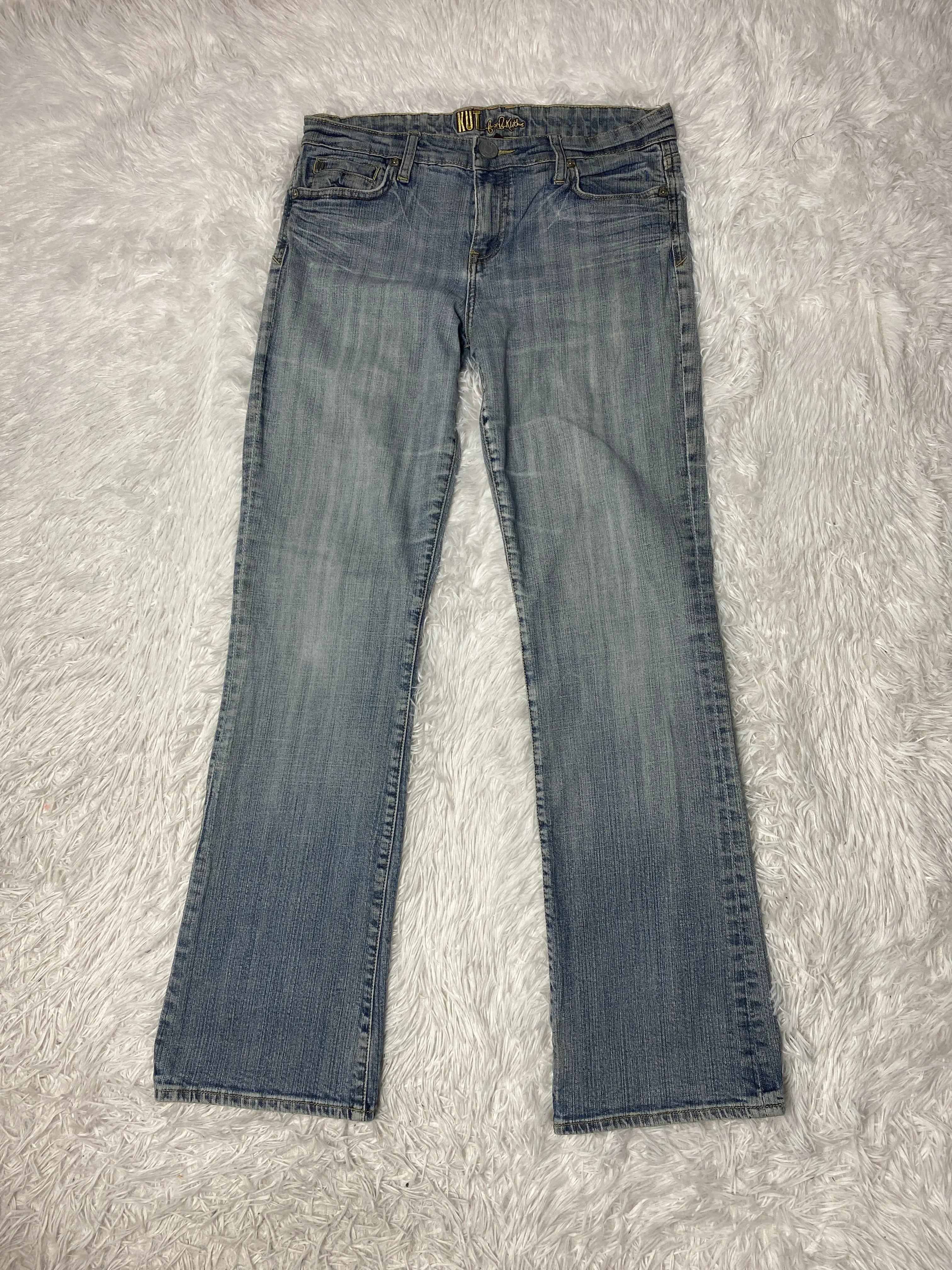 Kut Embroidered Y2K Flared Denim Jeans (Grösse-M)