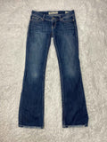 BKE Embroidered Y2K Flared Denim Jeans (Grösse-M)