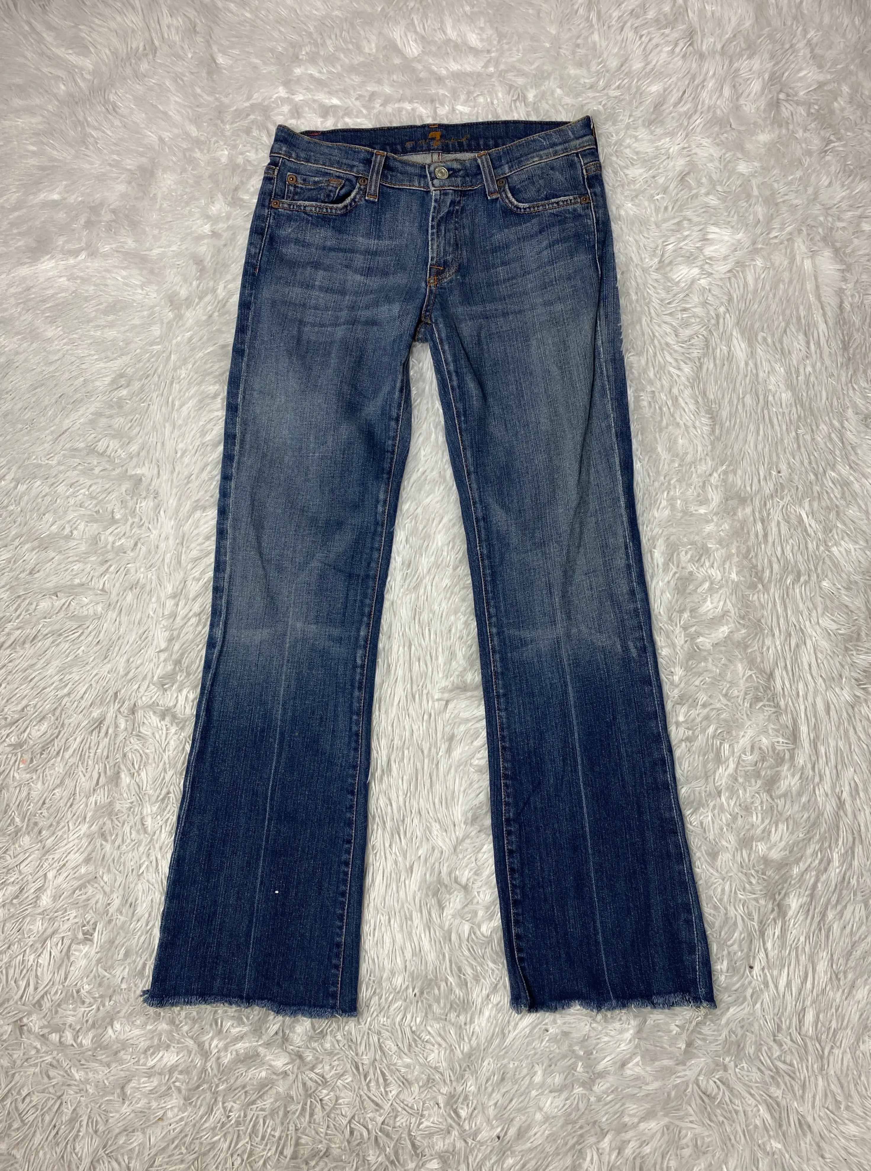 Embroidered Y2K Flared Denim Jeans (Grösse-S)